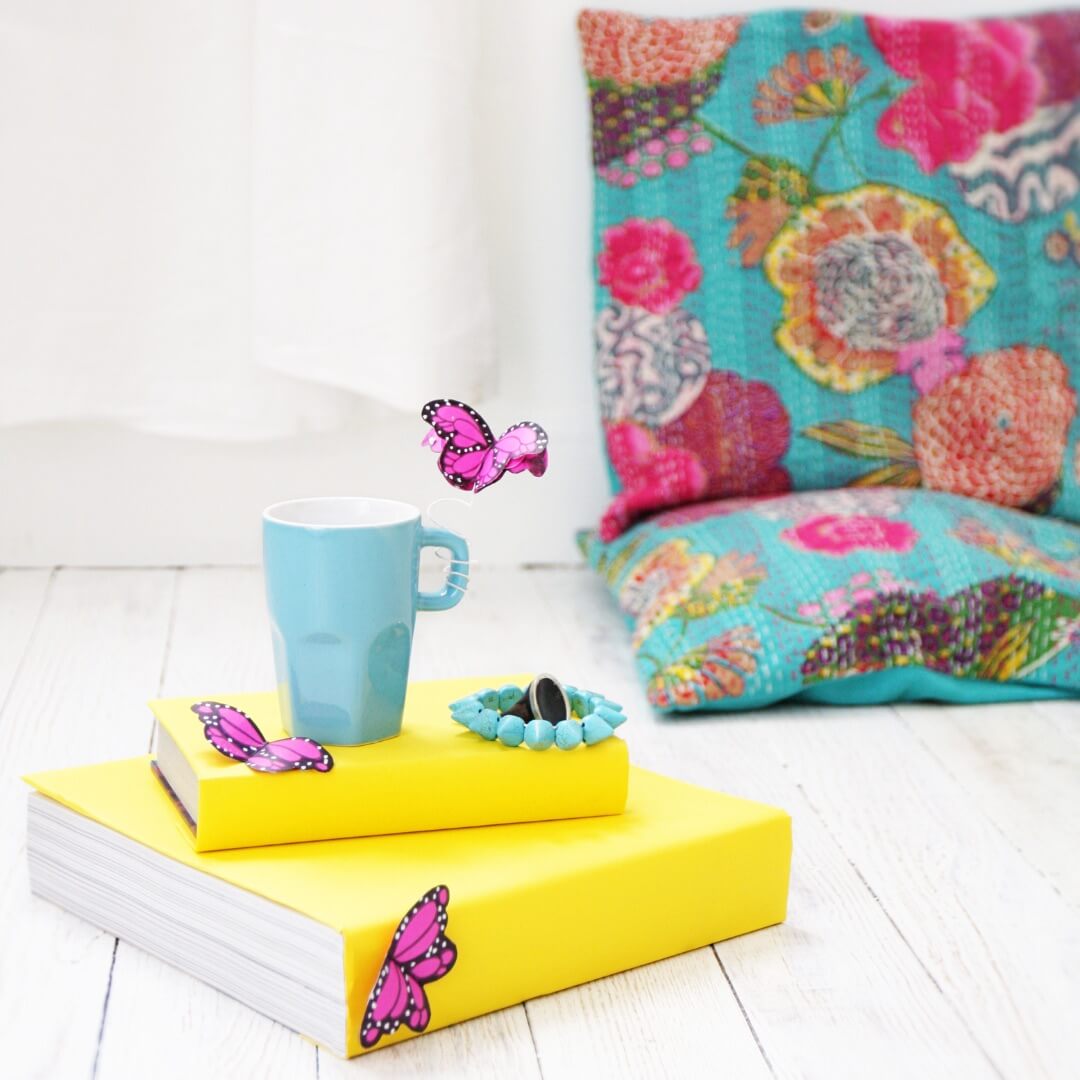 Brightly coloured interior style